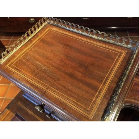 Edwardianischer antiker Mahagoni Schreibtisch britisch ca 1910