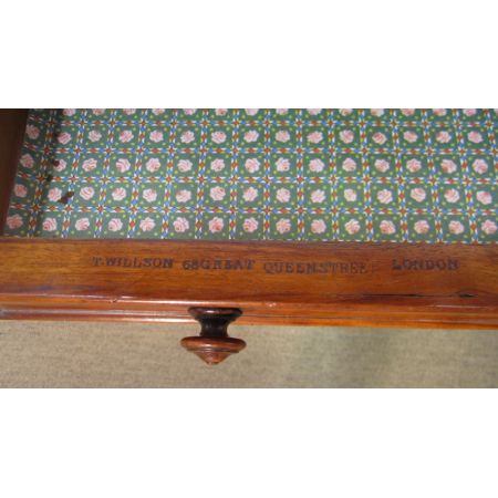 Viktorianischer antiker Schreibtisch Nussbaum englisch ca 1880