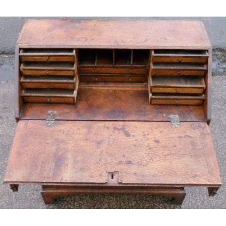 Georgianischer antiker Eichen Sekretär britisch ca 1750