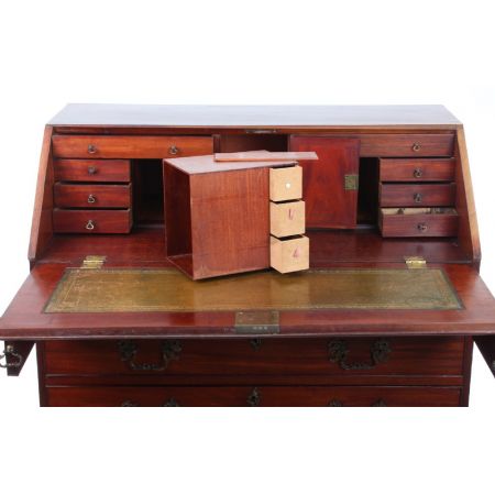 Georgianischer antiker Mahagoni Sekretär englisch ca 1770