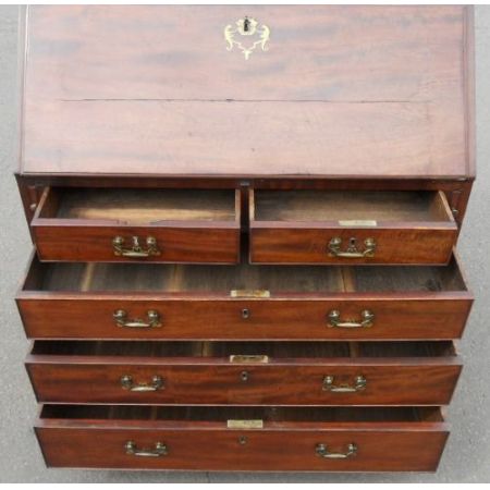 Georgianischer antiker Mahagoni Sekretär britisch ca 1820