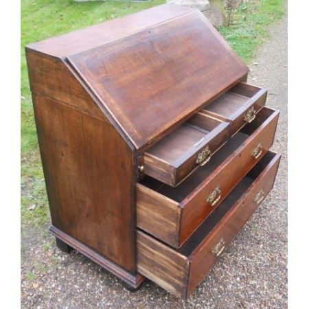 Antiker georgianischer Eichen Sekretär englisch ca 1800