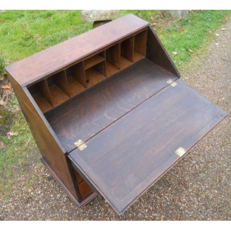 Antiker georgianischer Eichen Sekretär englisch ca 1800