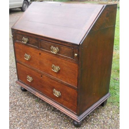 Antiker georgianischer Eichen Sekretär englisch ca 1800