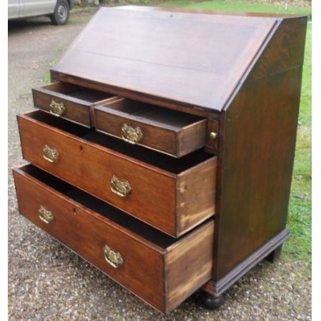 Antiker georgianischer Eichen Sekretär englisch ca 1800