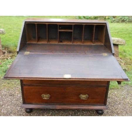 Antiker georgianischer Eichen Sekretär englisch ca 1800