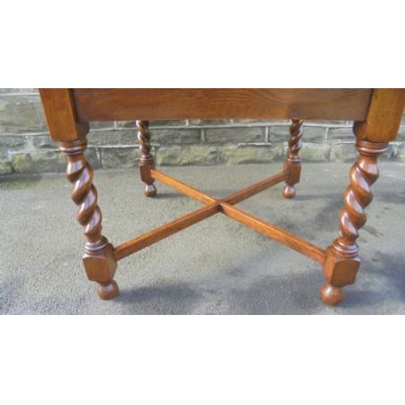 Antiker britischer Eichen Esstisch ca 1910