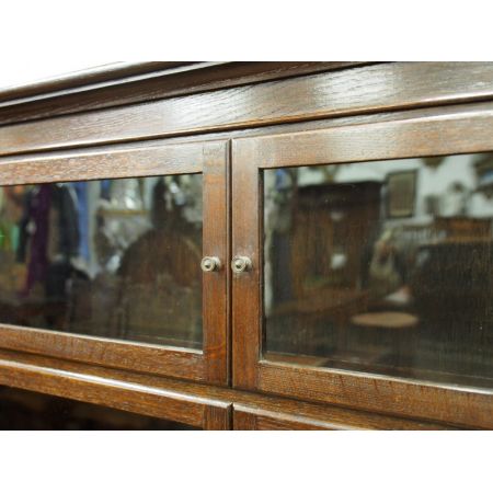 Antiker britischer Mahagoni Bücherschrank ca 1910