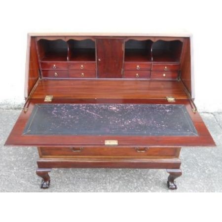 Georgianischer britischer Mahagoni Sekretär antik ca 1910