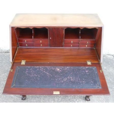 Georgianischer britischer Mahagoni Sekretär antik ca 1910