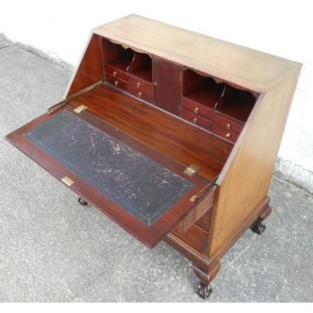 Georgianischer britischer Mahagoni Sekretär antik ca 1910