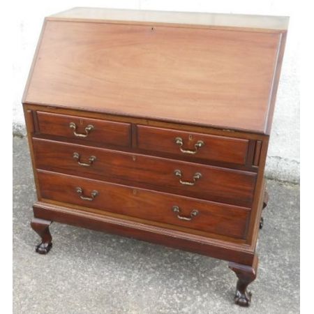 Georgianischer britischer Mahagoni Sekretär antik ca 1910