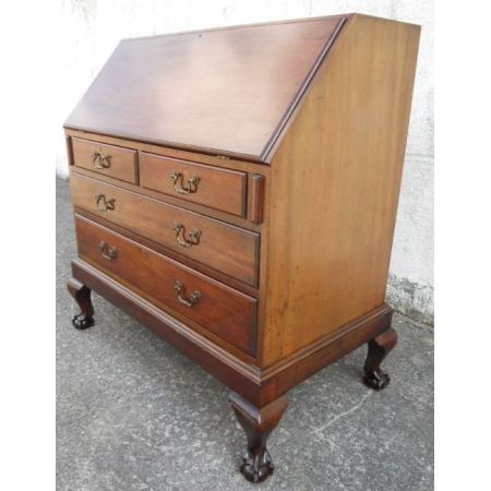 Georgianischer britischer Mahagoni Sekretär antik ca 1910