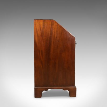 Georgianischer antiker Mahagoni Sekretär britisch ca 1800