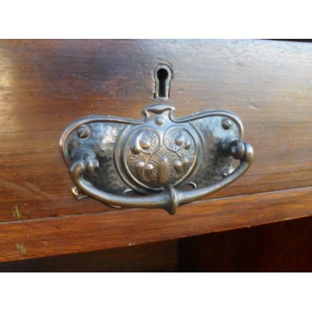 Viktorianischer antiker Mahagoni Sekretär Cylinder Desk englisch ca 1860