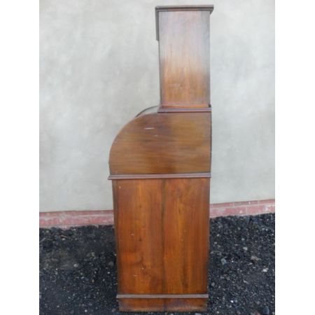 Viktorianischer antiker Mahagoni Sekretär Cylinder Desk englisch ca 1860