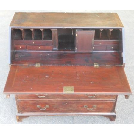 Georgianischer antiker Mahagoni Sekretär britisch ca 1780