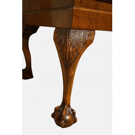 Antiker britischer Nussbaum Bücherschrank Bureau Bookcase ca 1930