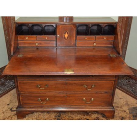 Georgianischer Mahagoni Sekretär britisch antik ca 1780