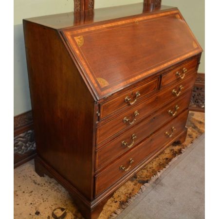 Georgianischer Mahagoni Sekretär britisch antik ca 1780