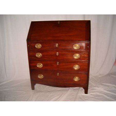 Georgianischer antiker Mahagoni Sekretär britisch ca 1800