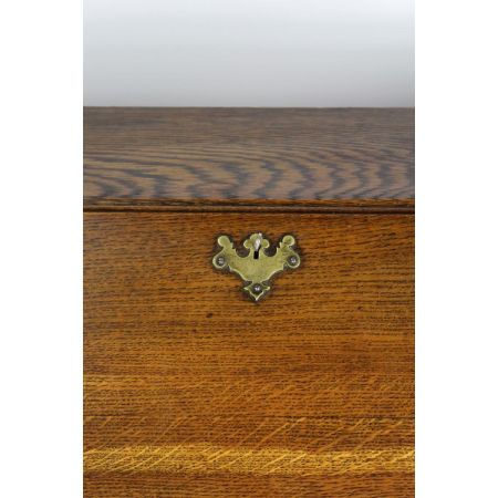 Edwardianischer antiker Eichen Sekretär englisch ca 1890