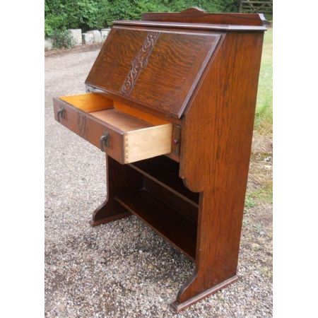 Antiker britischer Eichen Sekretär ca 1920