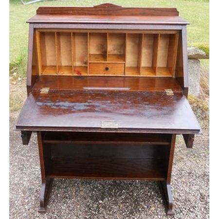 Antiker britischer Eichen Sekretär ca 1920