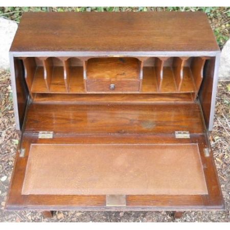 Antiker britischer Eichen Sekretär ca 1920