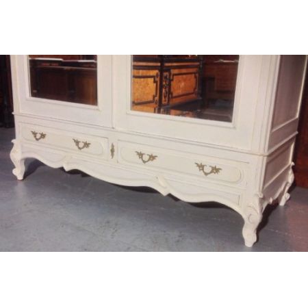 Antiker französischer Kleiderschrank Eiche lackiert ca 1910