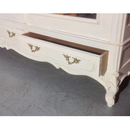 Antiker französischer Kleiderschrank Eiche lackiert ca 1910