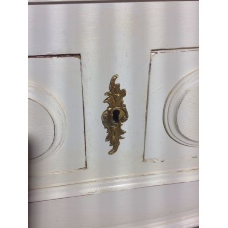 Antiker französischer Kleiderschrank Eiche lackiert ca 1910