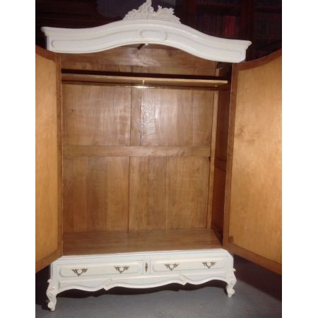 Antiker französischer Kleiderschrank Eiche lackiert ca 1910