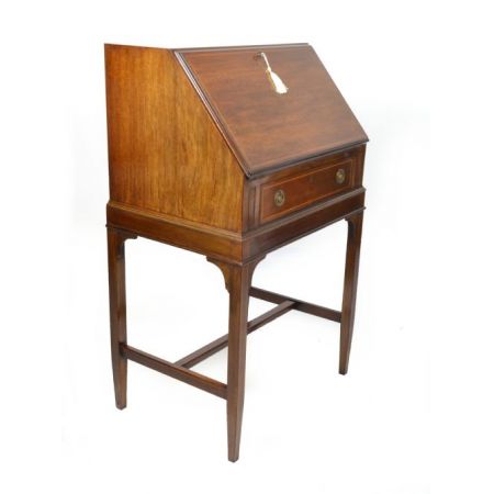 Antiker britischer Mahagoni Sekretär Damenschreibtisch ca 1890