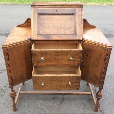 Antiker Eichen Sekretär original englisch ca 1920