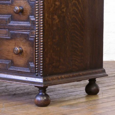 Edwardianischer antiker Eichen Sekretär englisch ca 1910