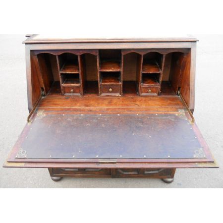 Antiker edwardianischer Eichen Bureau Bookcase britisch ca 1920