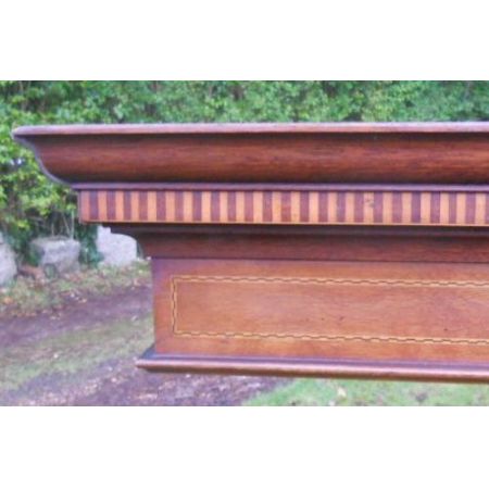 Edwardianischer britischer Mahagoni Kleiderschrank antik ca 1900