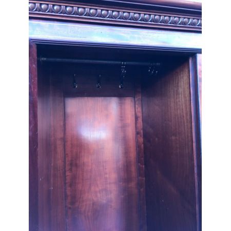 Georgianischer antiker Mahagoni Kleiderschrank englisch ca 1890