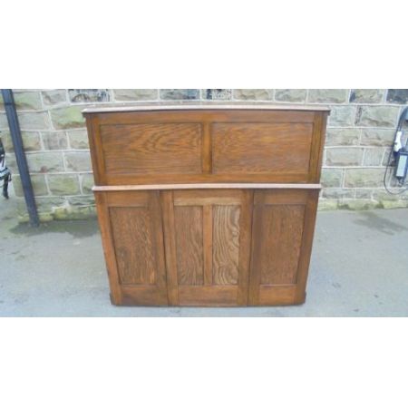 Antiker britischer Eichen Schreibtisch Rolltop ca 1900