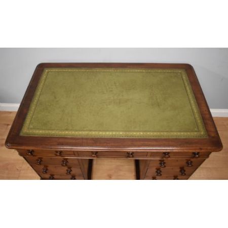 Viktorianischer antiker Mahagoni Schreibtisch englisch ca 1880