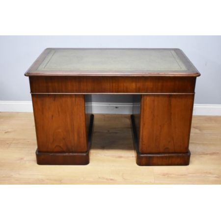 Viktorianischer antiker Mahagoni Schreibtisch englisch ca 1880
