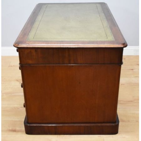 Viktorianischer antiker Mahagoni Schreibtisch englisch ca 1880