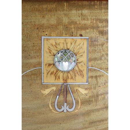 Edwardianischer antiker Arts & Crafts Sekretär Mahagoni ca 1890