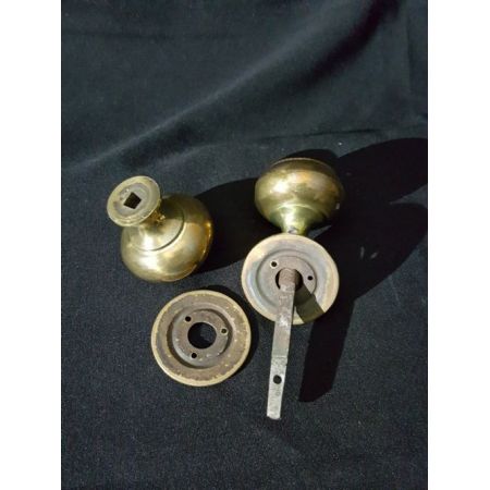 Antike Bronze Messing Türgriffe Regency britisch ca 1810