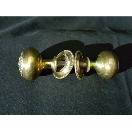 Antike Bronze Messing Türgriffe Regency britisch ca 1810