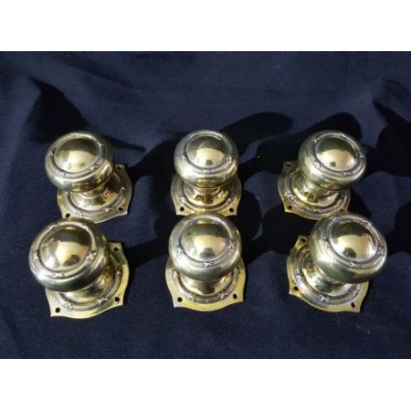 Antike britische Regency Türgriffe Messing ca 1810