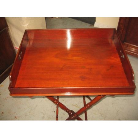 Antiker Englischer Mahagoni Servier Klapptisch ca. 19. Jh.