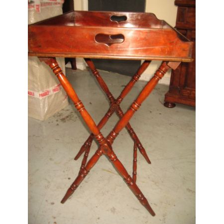 Antiker Englischer Mahagoni Servier Klapptisch ca. 19. Jh.