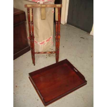 Antiker Englischer Mahagoni Servier Klapptisch ca. 19. Jh.